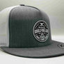 The "Fuck Around & Find Out" Flat Bill Trucker - Heather Grey on White