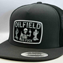 Days Off Flat Bill Trucker - Charcoal on Black
