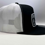 Days Off Flat Bill Trucker - Black on White