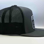 Days Off Flat Bill Trucker - Charcoal on Black