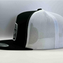 Days Off Flat Bill Trucker - Black on White