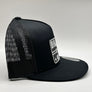 The "Original Oilfield As Fuck" Texas Flat Bill Trucker - Black