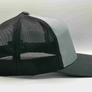 The "PumpJack" Flat Bill Trucker - Heather Grey on Charcoal